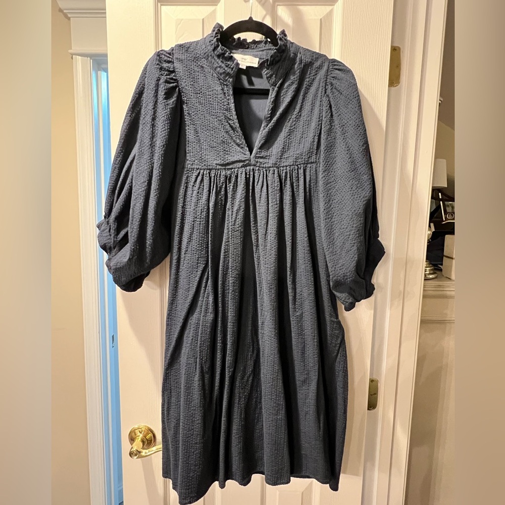 Never A Wallflower High Neck Dress Navy XL